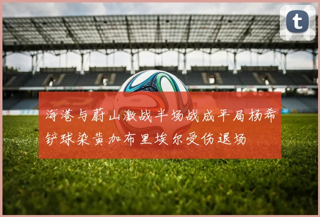 海港与蔚山激战半场战成平局杨希铲球染黄加布里埃尔受伤退场